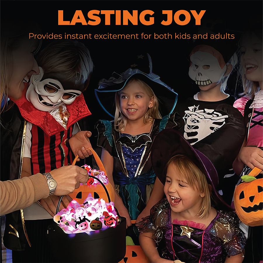 Riafu – Halloween Glow Rings Party Pack - 50 Pcs