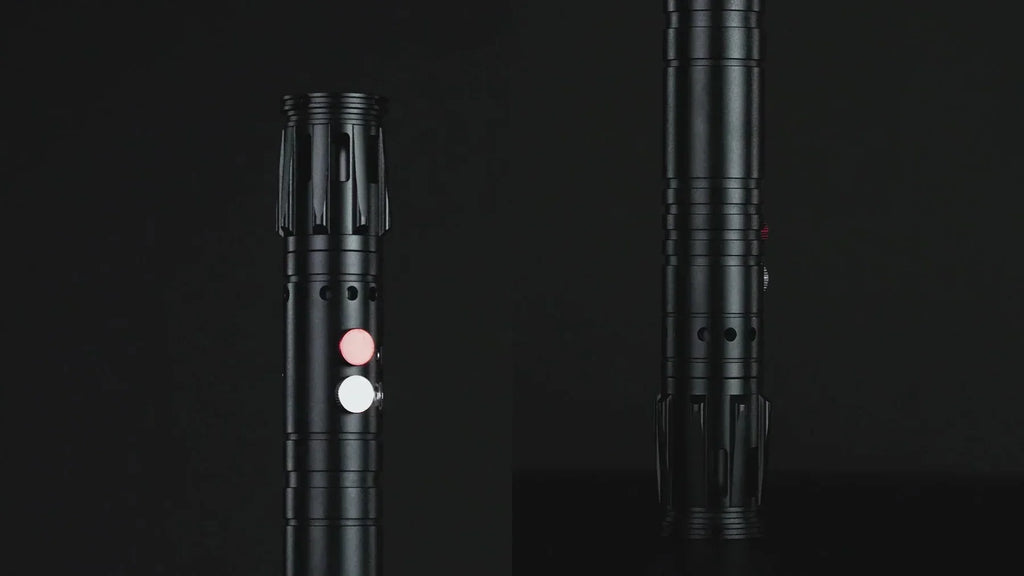 Double-Bladed LED Cosplay Saber with Chrome Hilt