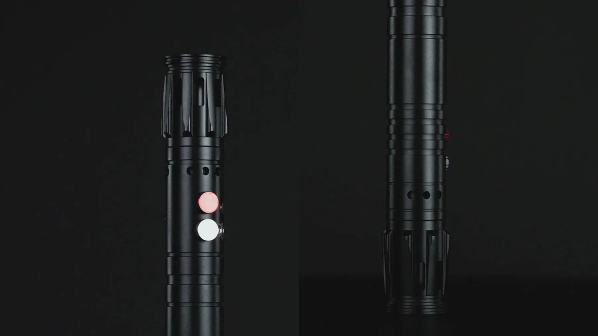Double-Bladed LED Cosplay Saber with Chrome Hilt