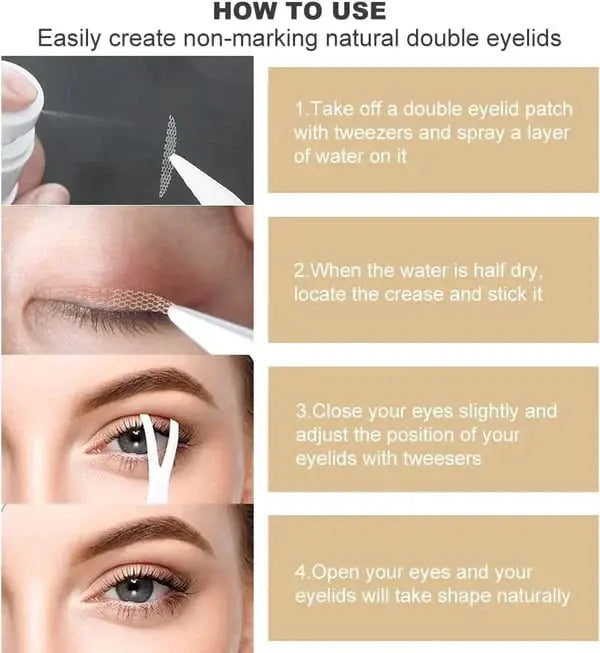 Riafu New Glue-Free Ultra Natural Invisible Double Eyelid Sticker