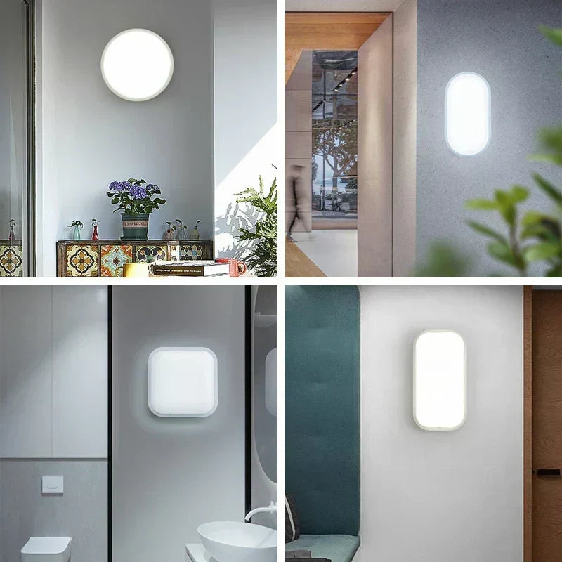 Waterproof LED Ceiling Light | Modern Geometric Shapes
