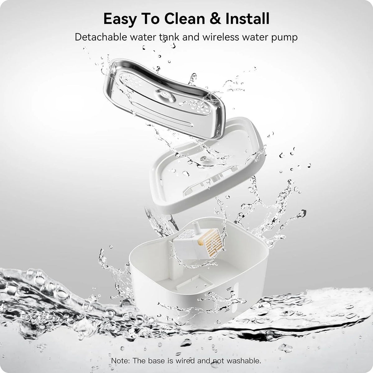 Pet Water Fountain with Smart Pump