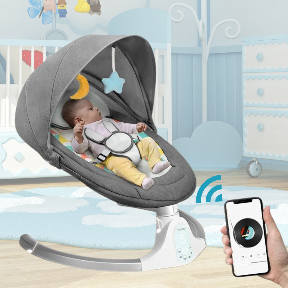 Riafu Ultimate 2-in-1 Baby Swing and Rocker – Infant Soothing Chair for Naps & Play