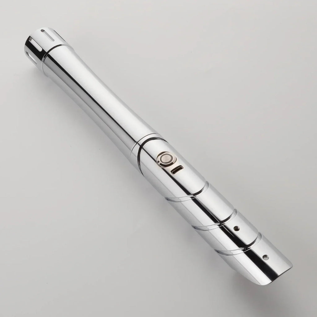 LED Cosplay Saber with Polished Silver Metal Hilt