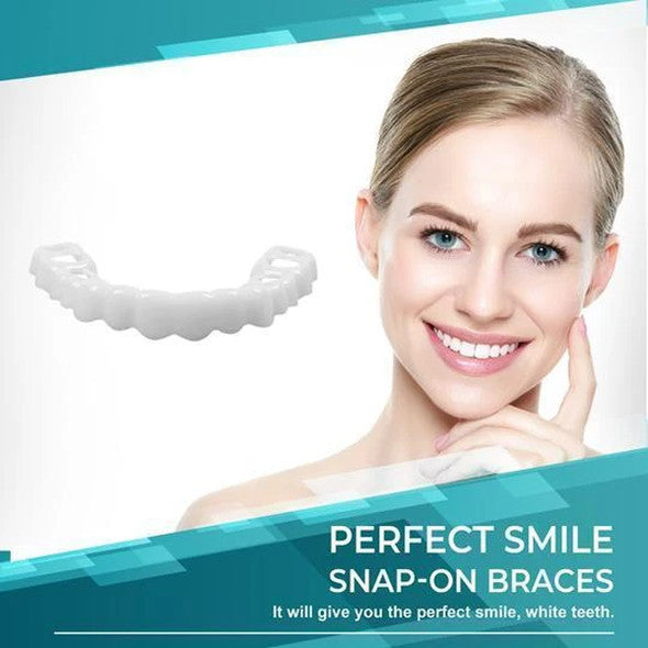 Riafu Instant Smile Veneers – Upper & Lower Clip-On Dental Veneer Set