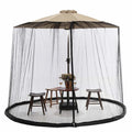 Riafu Outdoor Black Mesh Mosquito Net for Patio Umbrella