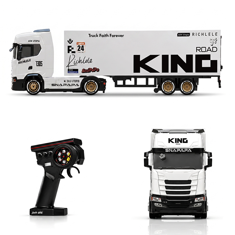 1:64 Alloy Container Truck RC Vehicle, NF04