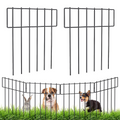 Riafu Heavy Duty Outdoor Garden Mounted Metal Dog Barrier Fence