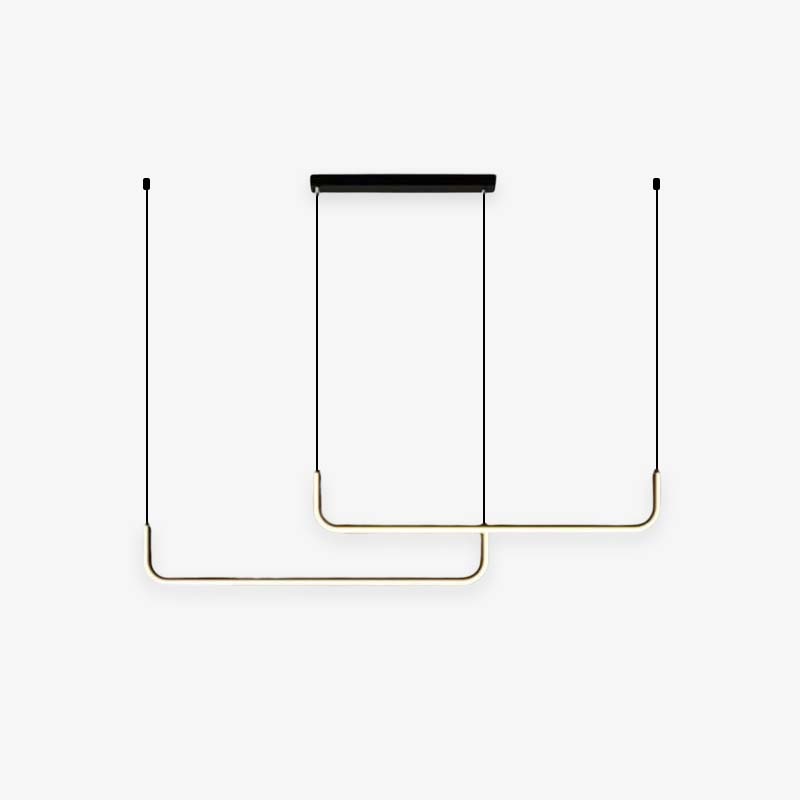 Modern LED Pendant Light | Geometric Linear Design