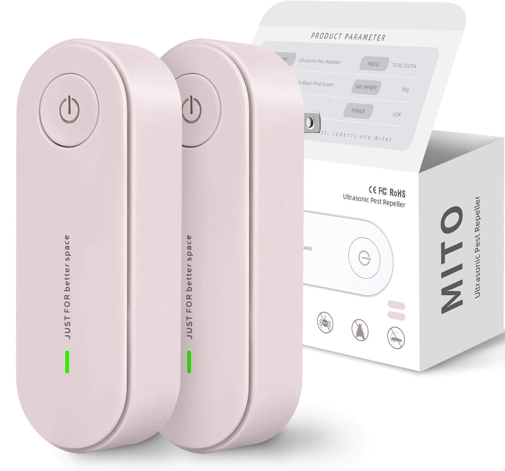 Riafu Ultrasonic Pest Repeller Plug-In – Pack of 2 Indoor Mosquito & Insect Repellent Devices
