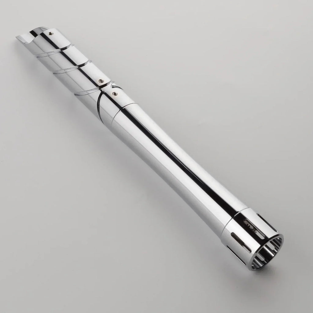 LED Cosplay Saber with Polished Silver Metal Hilt