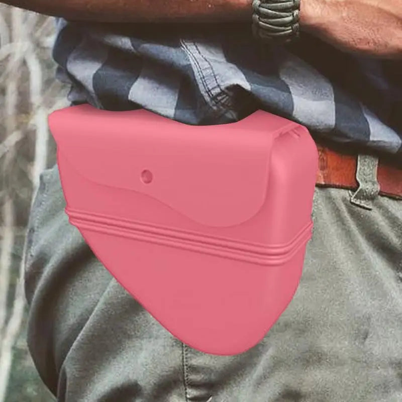 Adjustable Dog Treat Bag with Waist Clip and Waterproof Silicone Material