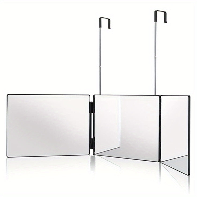 3-Panel Wall Mirror | Adjustable Height Rotating Design