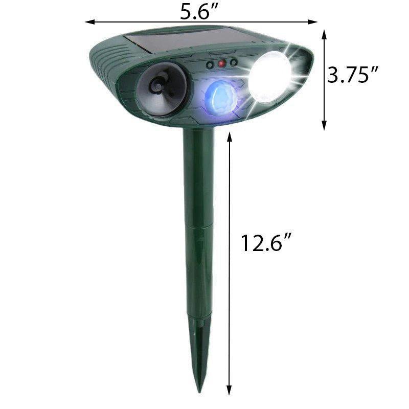 Riafu Solar Ultrasonic Cat Repeller – Outdoor Motion Sensor Animal Deterrent