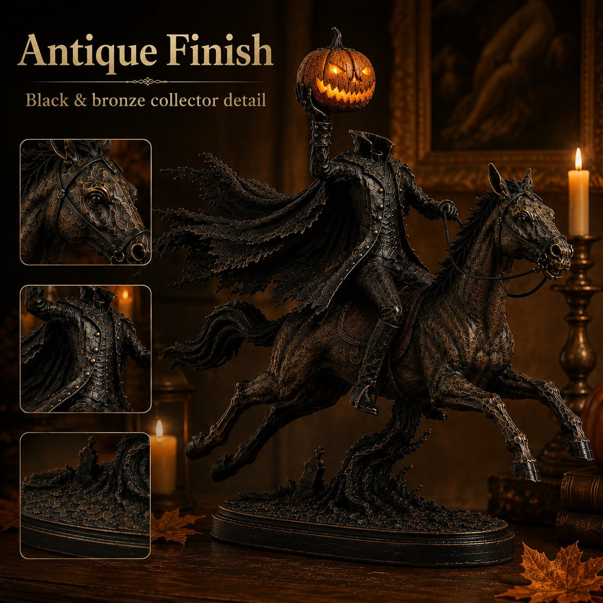 Riafu – Headless Horseman Halloween Statue