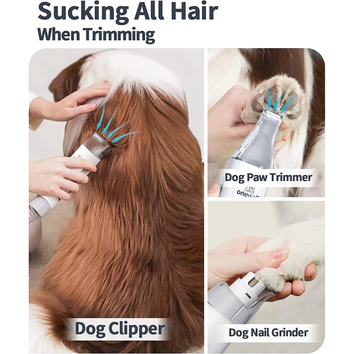7-in-1 Dog Grooming Kit with Vacuum