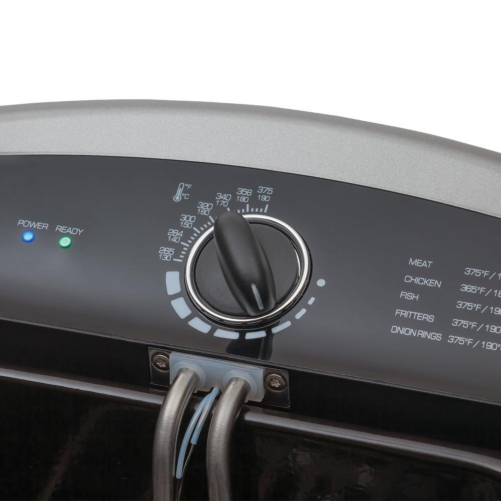 Riafu 4L Deep Fryer - Electric Fryer - Stainless Steel Electric Deep Fryer - Deep Fat Fryer - Home Fryer - Countertop Deep Fryer - Small Deep Fryer