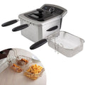 Riafu 4L Deep Fryer - Electric Fryer - Stainless Steel Electric Deep Fryer - Deep Fat Fryer - Home Fryer - Countertop Deep Fryer - Small Deep Fryer