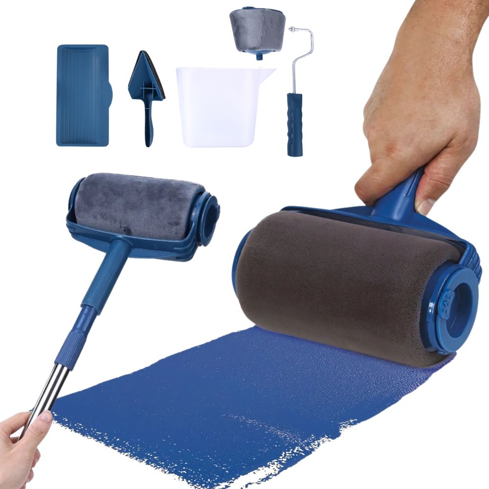 Riafu 7-in-1 Adjustable Wall Paint Roller Corner Brush Set