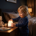 Egg Shaped Silicone Night Light with Touch Control and Color Changing Glow