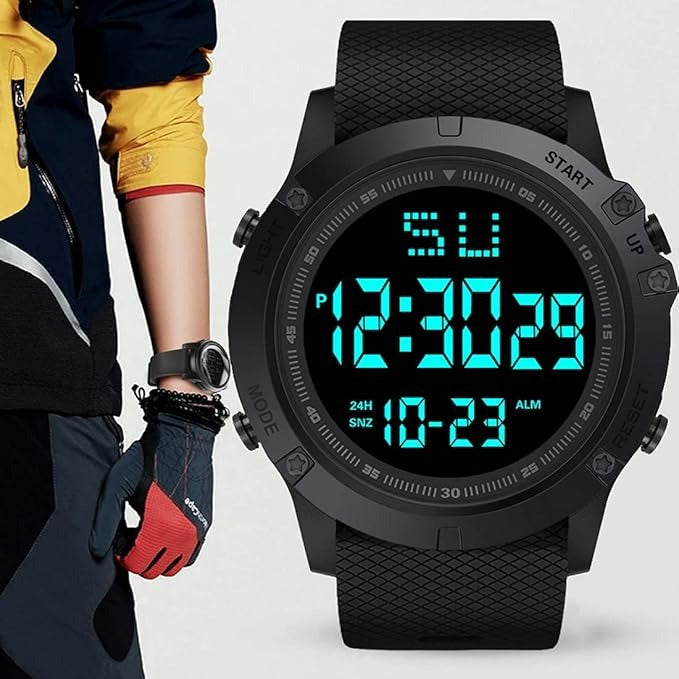 Riafu Waterproof Digital Sports Men Watch