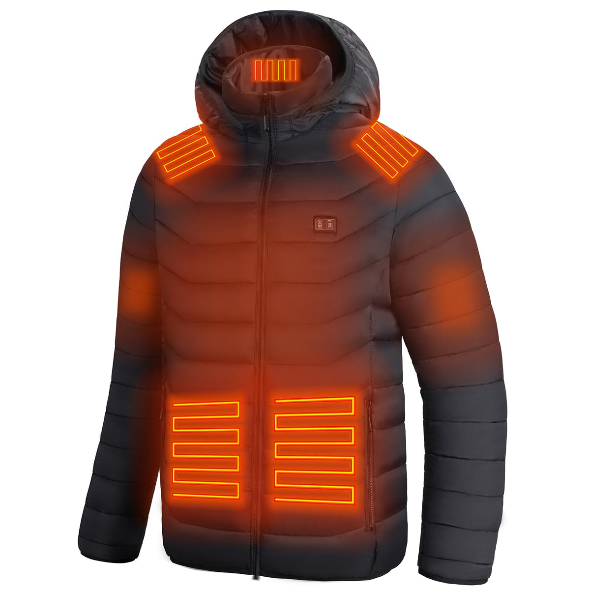 Unisex Heated Jacket with Battery and 15 Heating Zones
