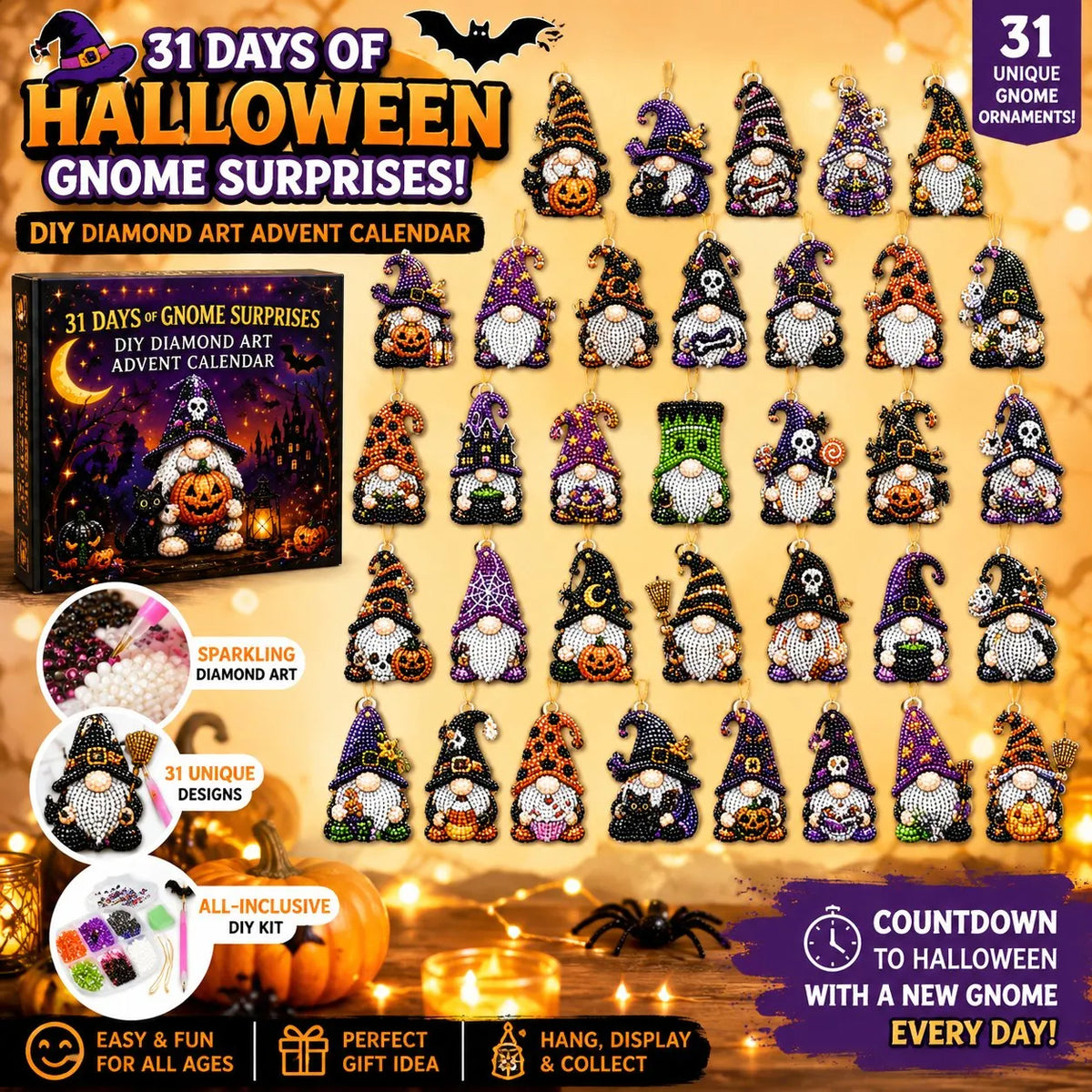 Riafu – Halloween Diamond Art Surprise Calendar