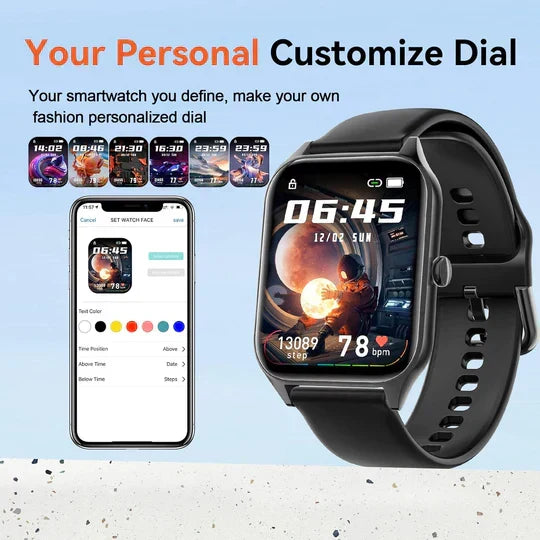 Riafu Non-Invasive Blood Glucose Monitoring Smartwatch