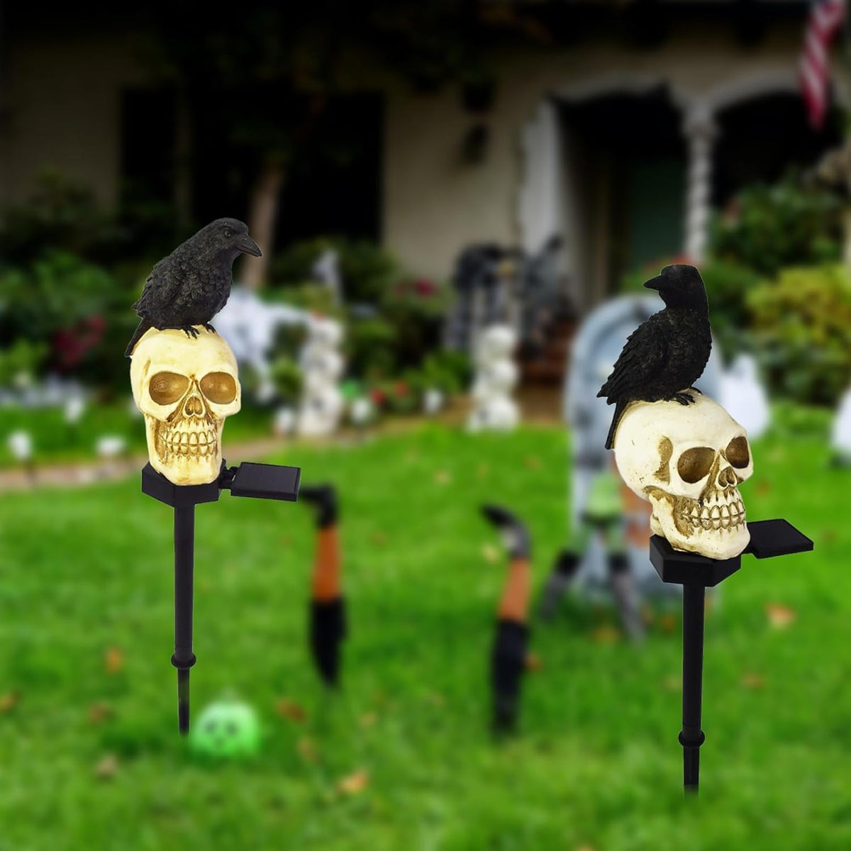 Riafu – Animated Solar Skull Garden Stake