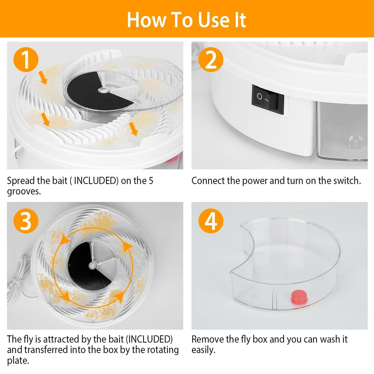 Riafu The World's Best Electric Silent Fly Trap