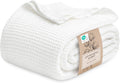 Riafu – 100% Cotton Queen Blanket with Cooling Waffle Weave | Soft & Breathable for Summer Comfort