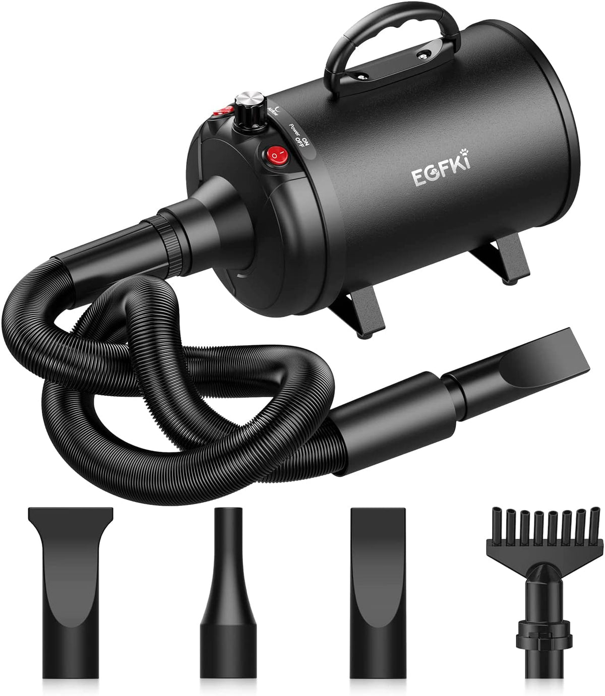 Riafu Premium High-Velocity Dog Grooming Blow Dryer – Powerful Pet Hair Dryer for Fast Drying