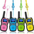 4-Pack Walkie Talkies for Outdoor Play, Batteries and Charger Not Included