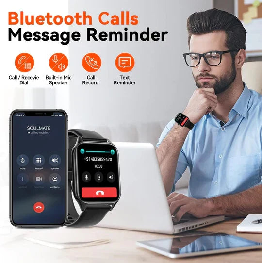 Riafu Non-Invasive Blood Glucose Monitoring Smartwatch