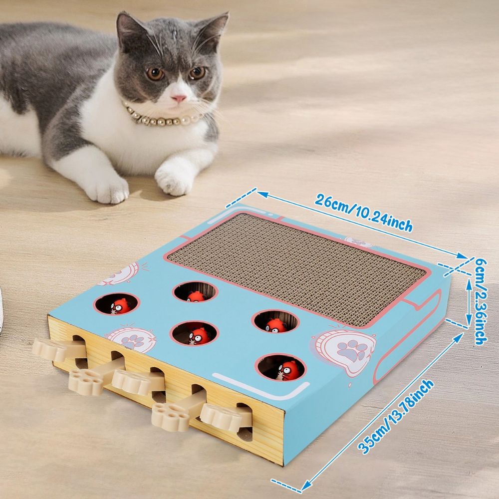 Riafu Interactive Whack-A-Mole Cat Toy