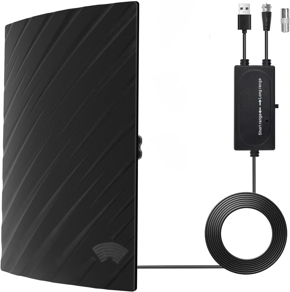 Riafu Upgraded 500 Miles Indoor Digital TV Antenna HDTV Amplified 4K UHF VHF