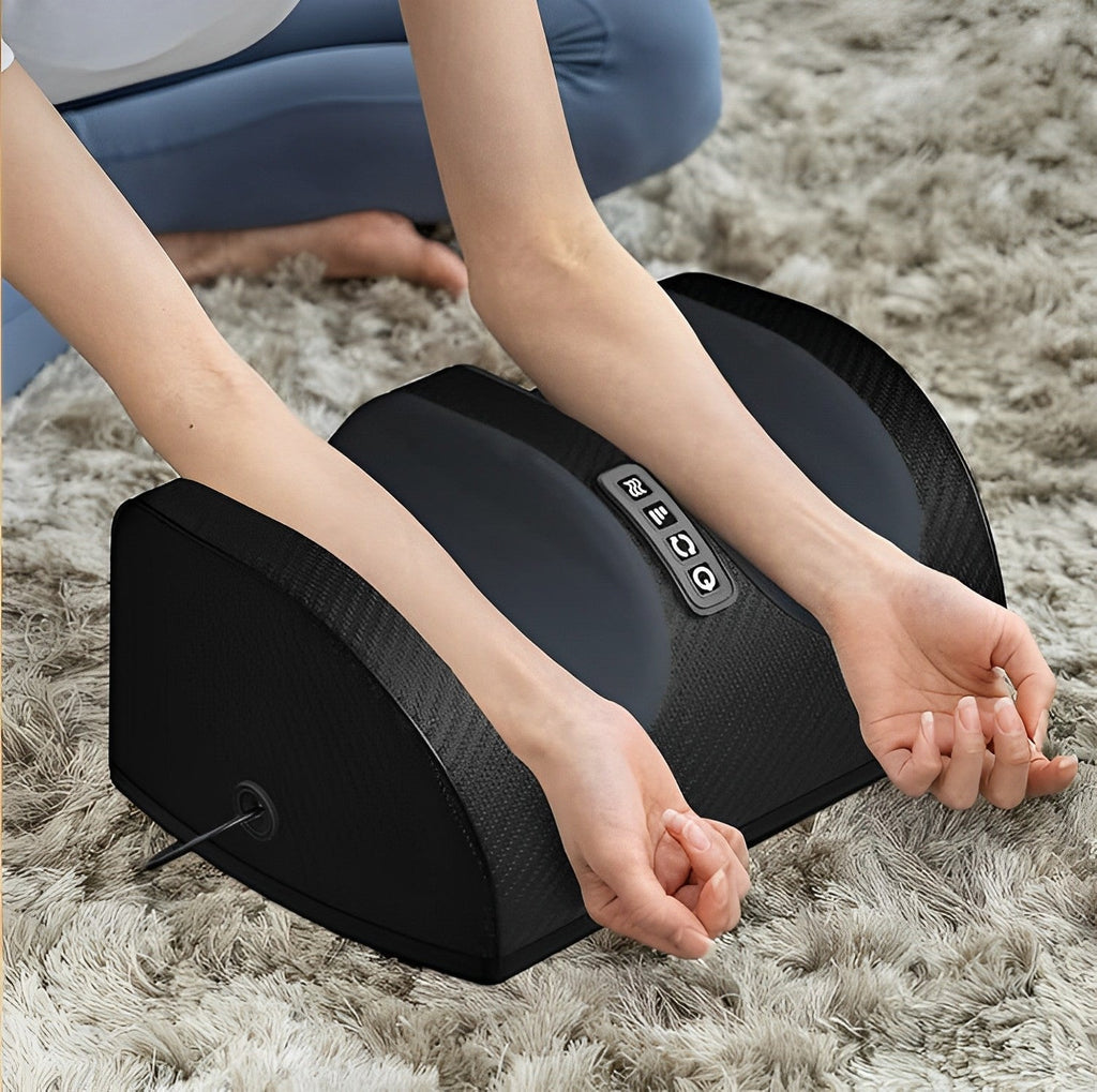 Riafu Foot and Calf Massager with Heat – Shiatsu Kneading Roller for Circulation & Pain Relief