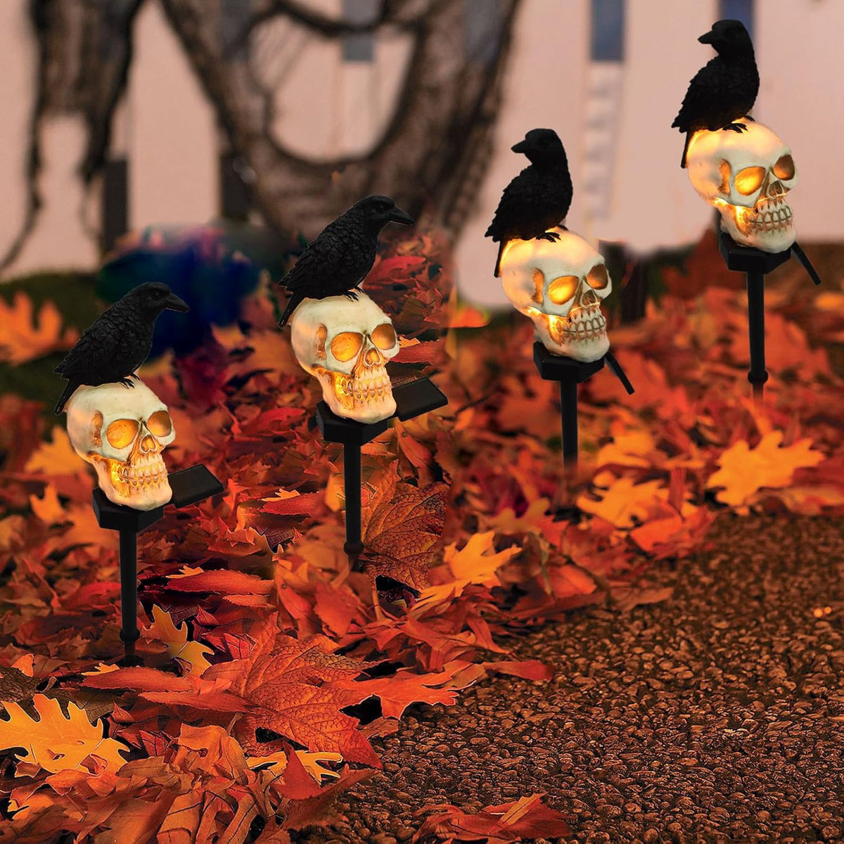 Riafu – Animated Solar Skull Garden Stake