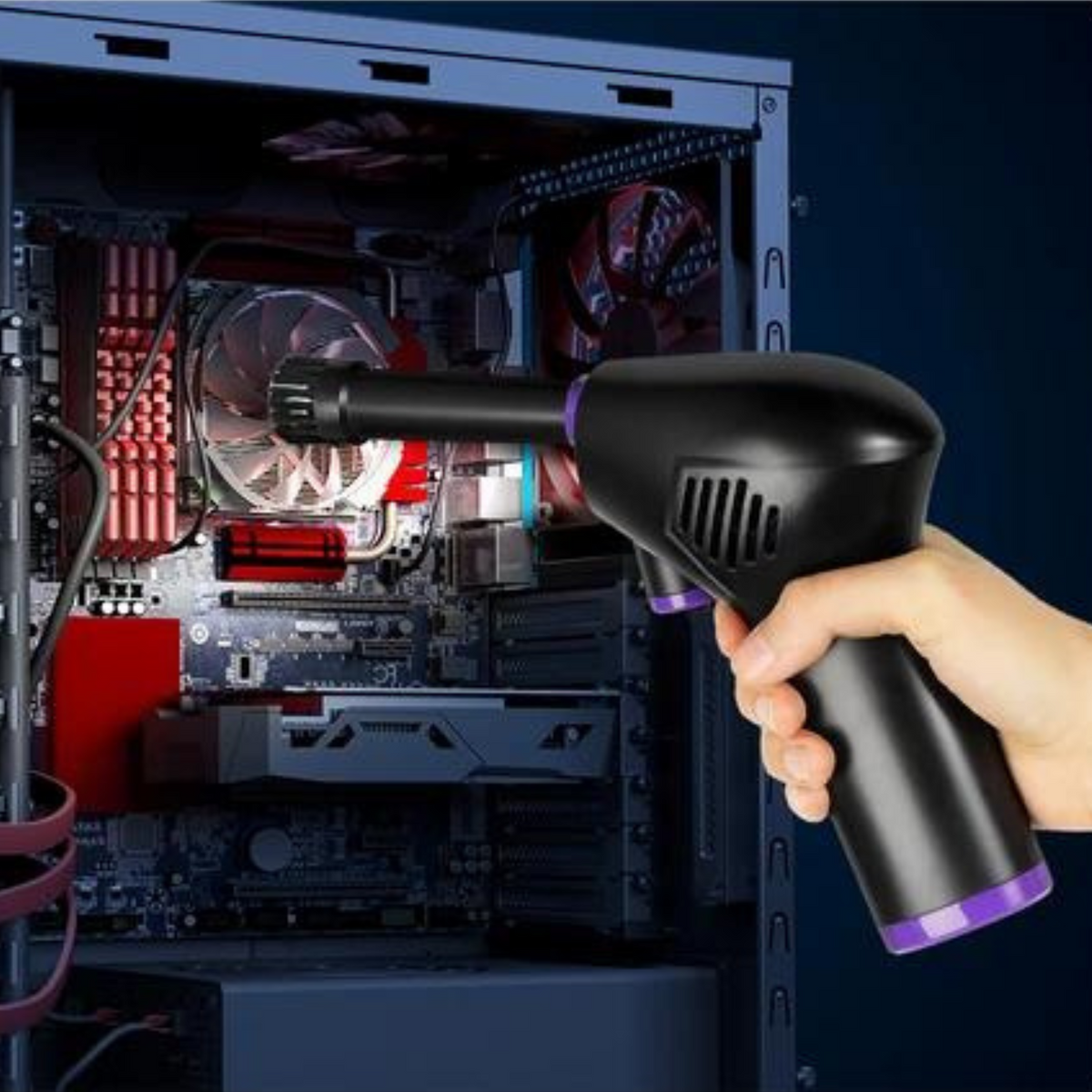 Riafu Compact Cordless Electronic Keyboard Air Duster Blower Cleaner