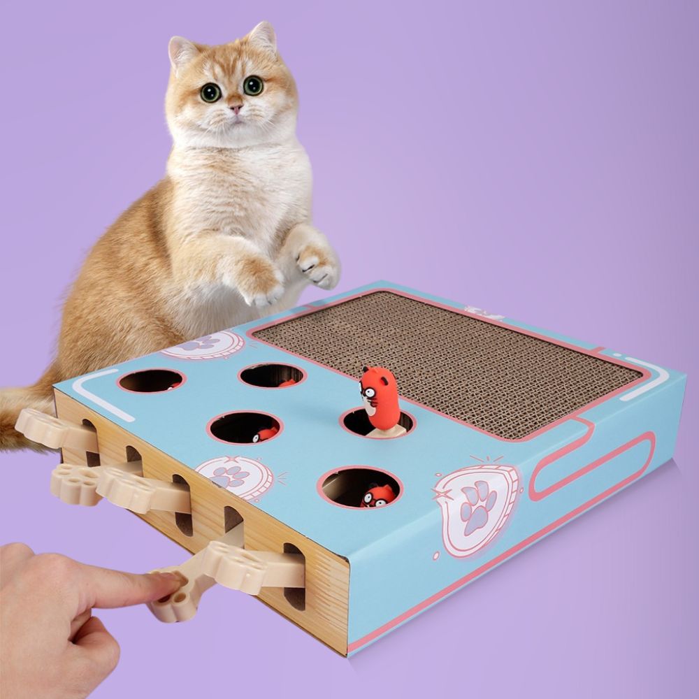 Riafu Interactive Whack-A-Mole Cat Toy