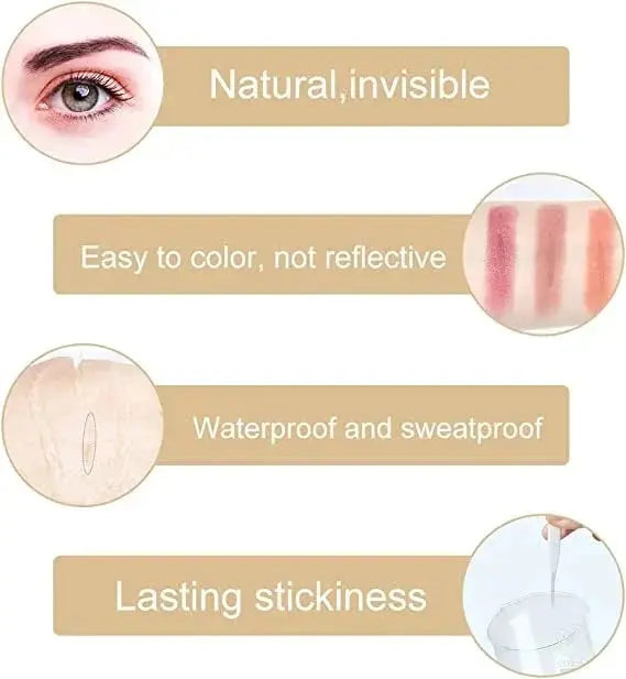 Riafu New Glue-Free Ultra Natural Invisible Double Eyelid Sticker