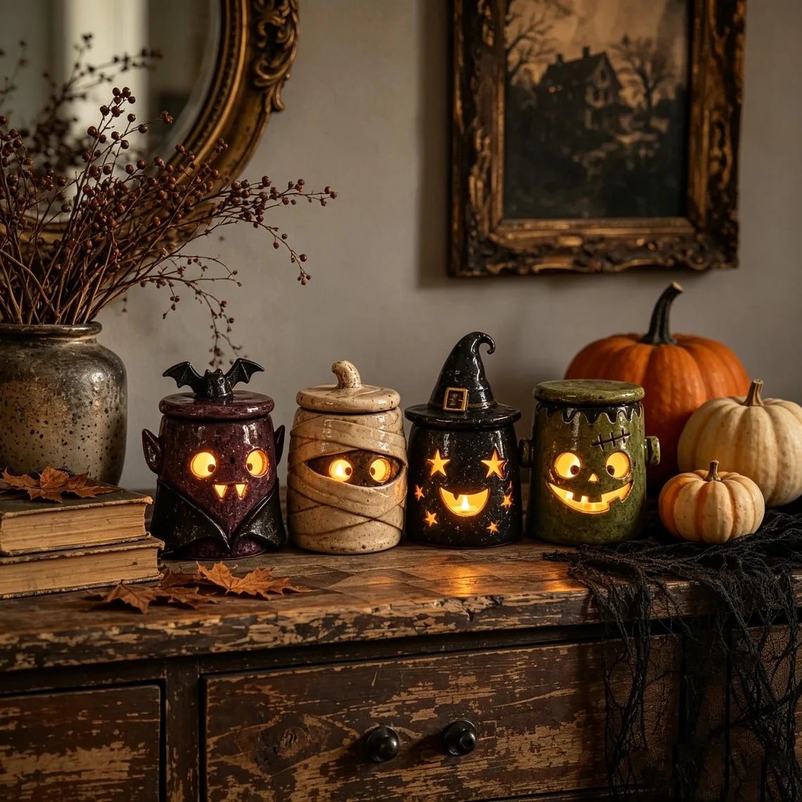 Riafu – Handcrafted Artisan Monster Tea Light Holder