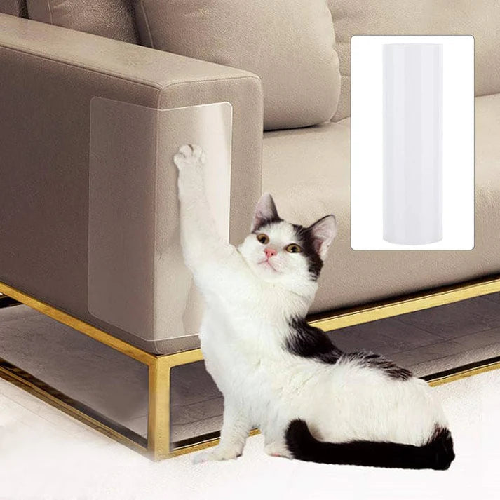 Clear Adhesive Furniture Protector Sheet for Cat Scratching, 17.7 x 11.8 Inches