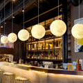 Moon Pendant Light | Lunar Pattern Hanging Globe