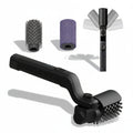Electric BBQ Grill Brush with Rotating Bristles and Rechargeable Battery, Includes 2 Replacement Heads