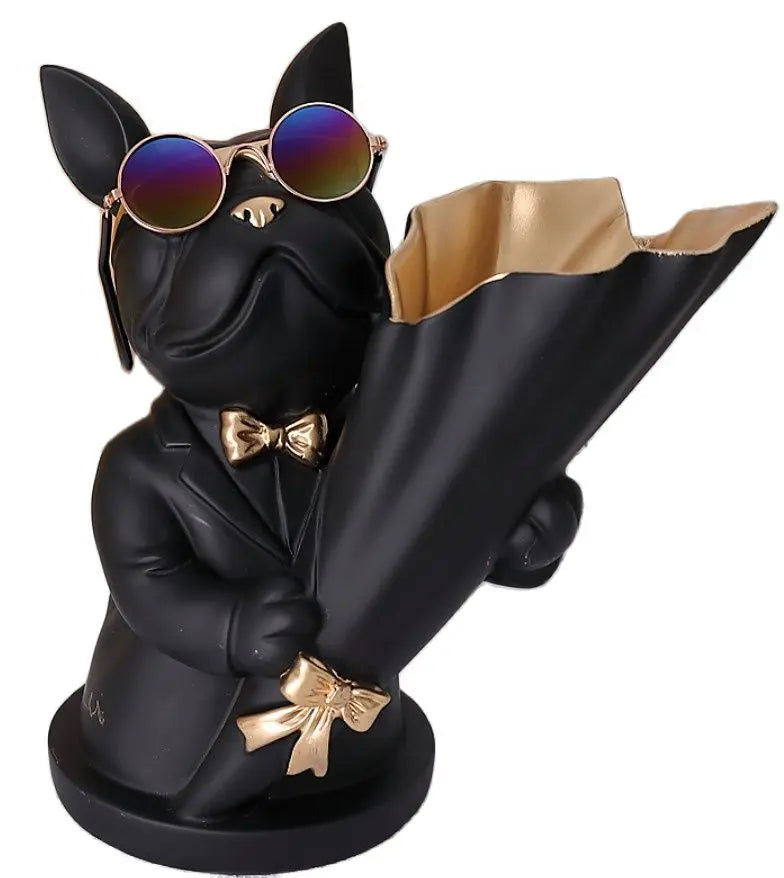 Riafu Bulldog Flower Vase
