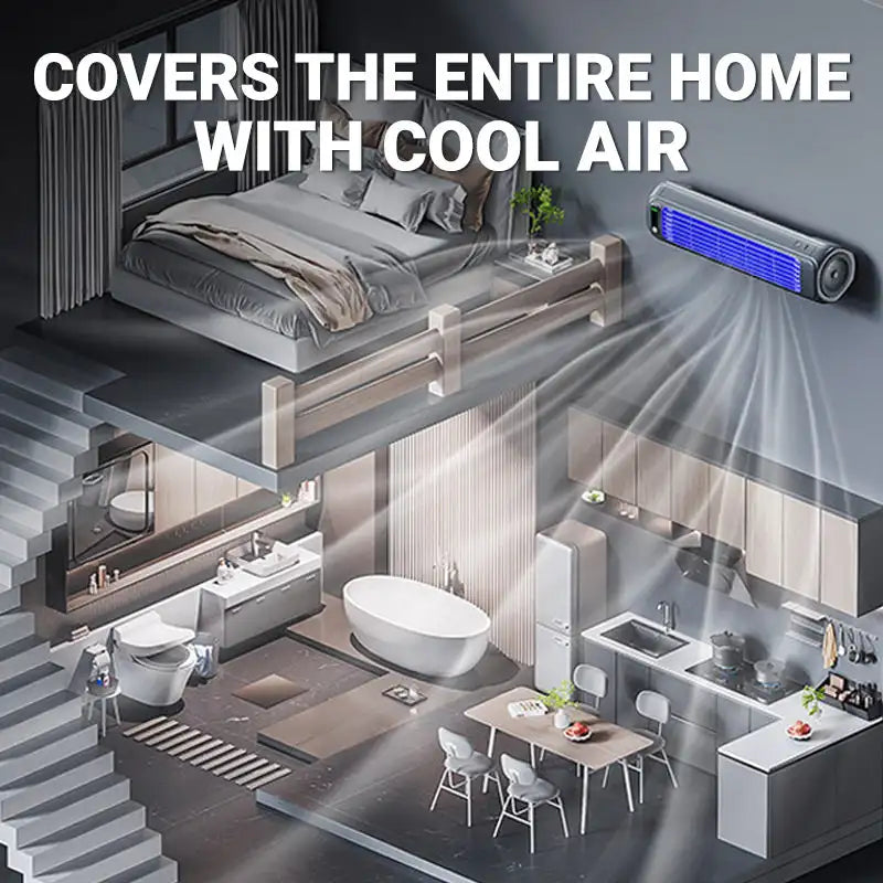 Riafu – Portable AC Unit with 3 Adjustable Speeds | Compact Mini Air Conditioner for Work and Travel