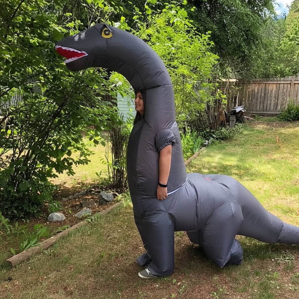 Riafu – Dino Fun | Inflatable Dinosaur Costume with Easy Wear Design | Full-Body Fun for Halloween and Parties