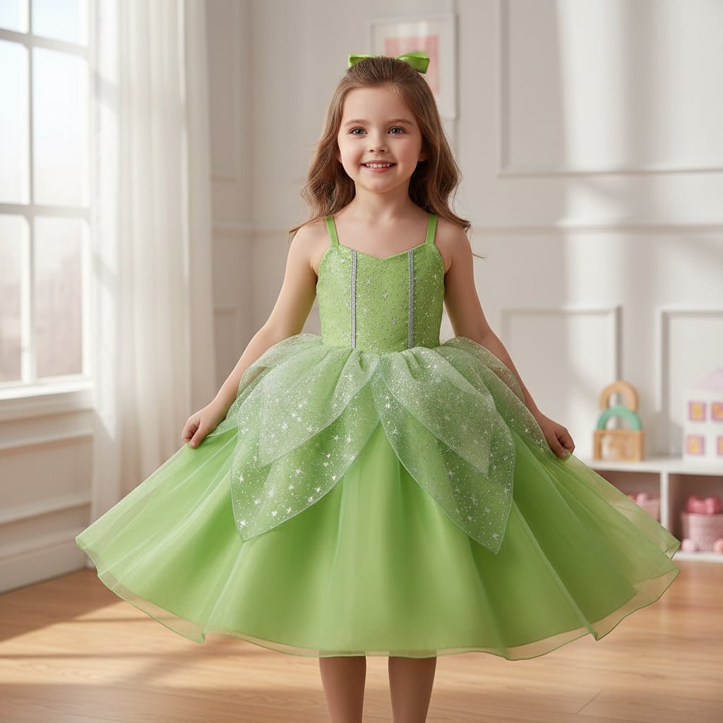 Riafu – Enchanting Fairy Princess Costume Set for Girls with Accessories | Perfect for Halloween and Role Play