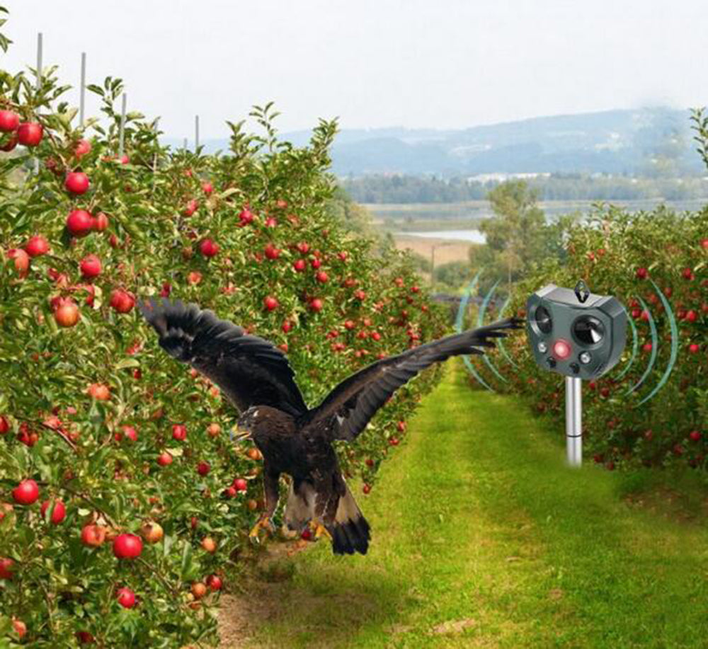 Riafu Ultrasonic Bird + Pest Repeller Solar Powered - Long Range